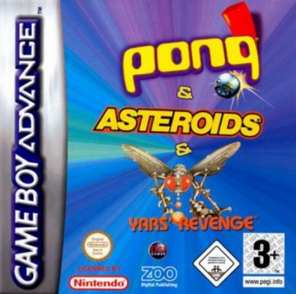 Cover 3-in-1 - Pong & Asteroids & Yar's Revenge for Game Boy Advance